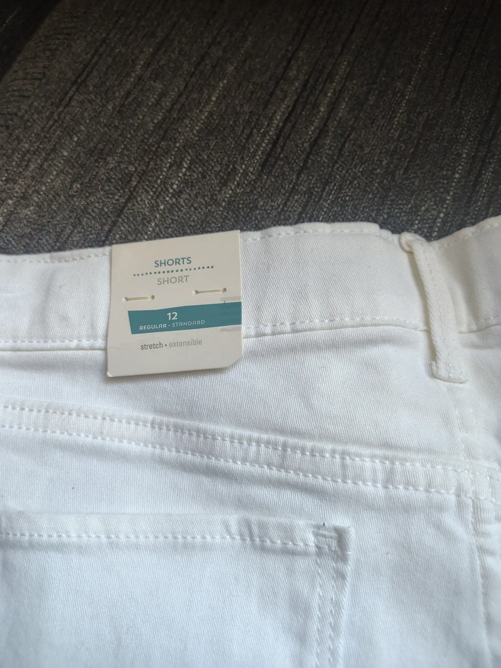Old Navy Kids' White Stretch Cotton Shorts Size 12